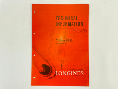 Longines Technical Information Manual Caliber 6512 (Ultra-Quartz)