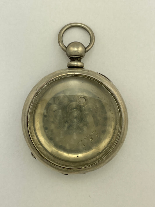 Waltham 18 Size Coin Silver Pocket Watch Case