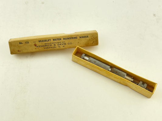 Kendrick & Davis Boxed Wristwatch Mainspring Winder