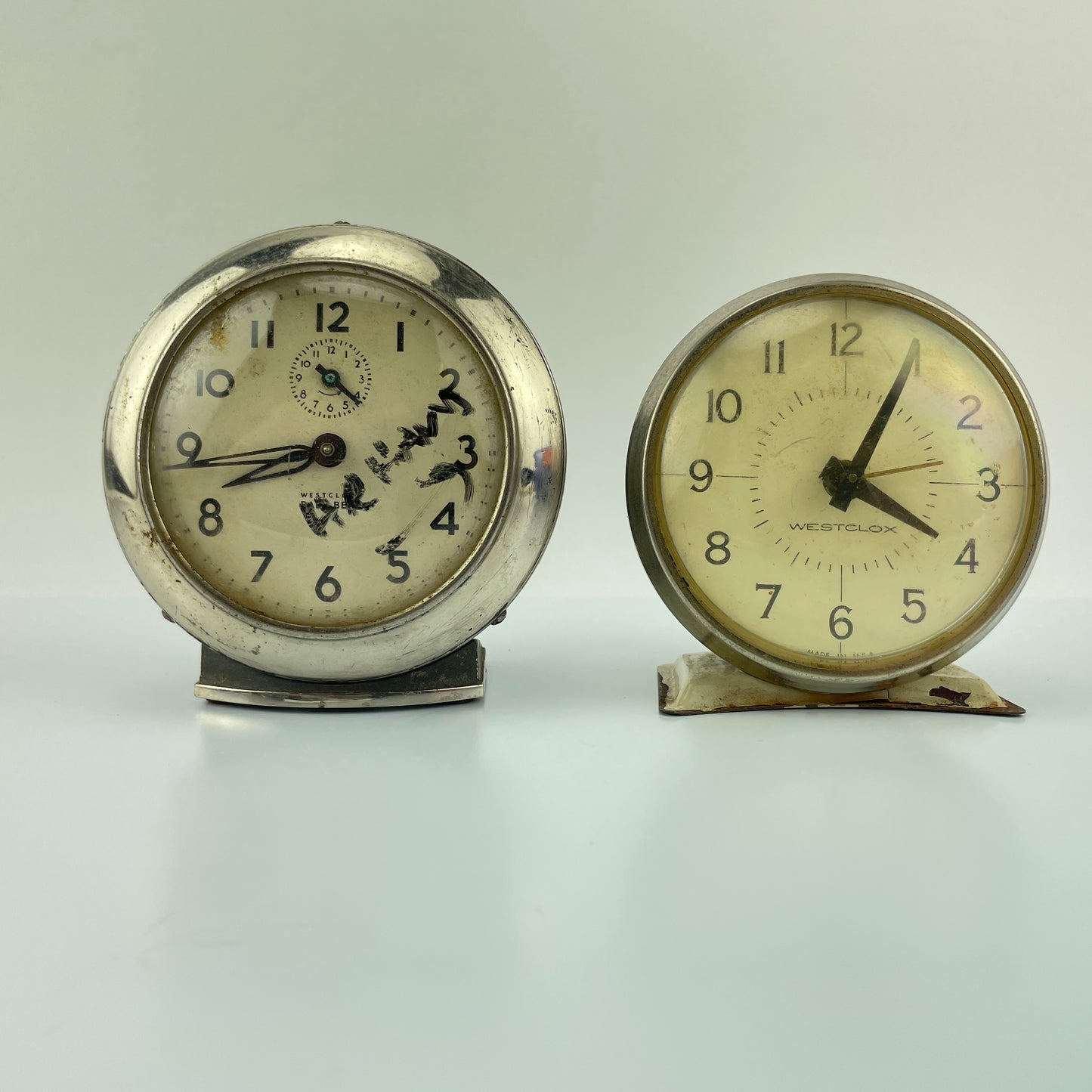 Set of (10) Vintage American Alarm Clocks