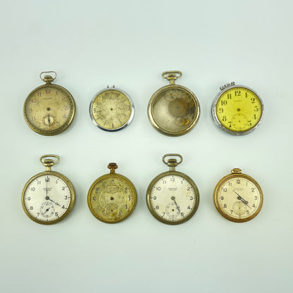 Lot 63- American and Swiss Pocket Watches Selection of (8)