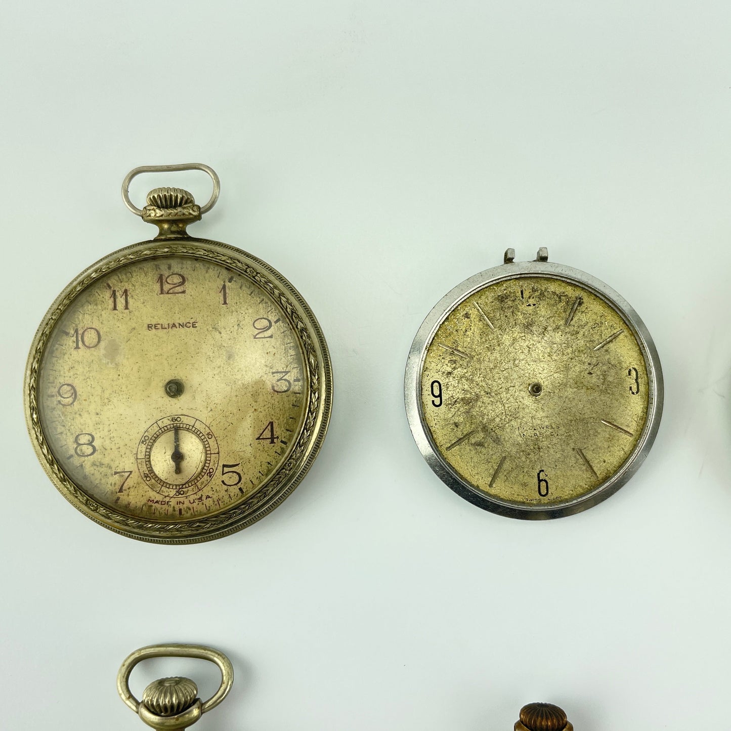 Lot 63- American and Swiss Pocket Watches Selection of (8)