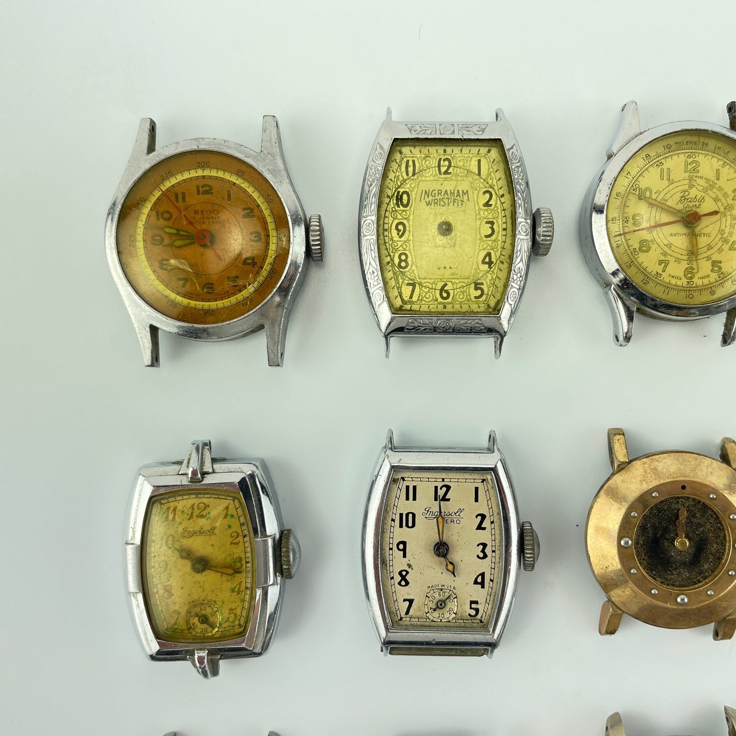 Lot 66- Vintage American & Swiss Men’s Mechanical Wristwatches