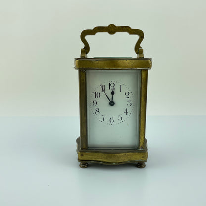 Lot 72- French Carriage Clock with Wooden Carrying Case