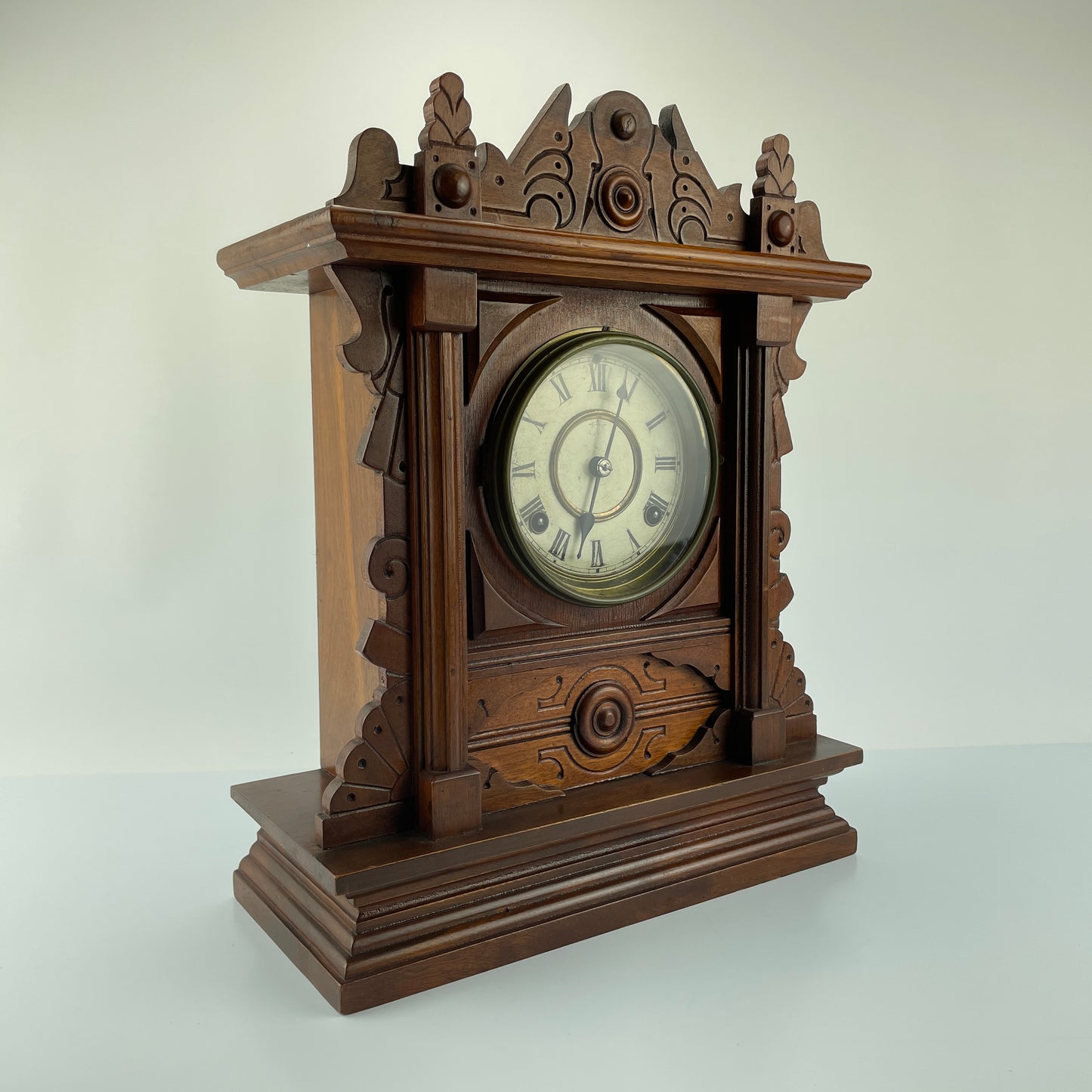 Lot 74- Waterbury Clock Co. Wren Mantle Clock