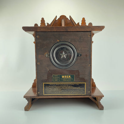 Lot 74- Waterbury Clock Co. Wren Mantle Clock