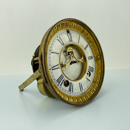 Lot 76- WM Gilbert Clock Co. Movement with Exposed Brocot Escapement