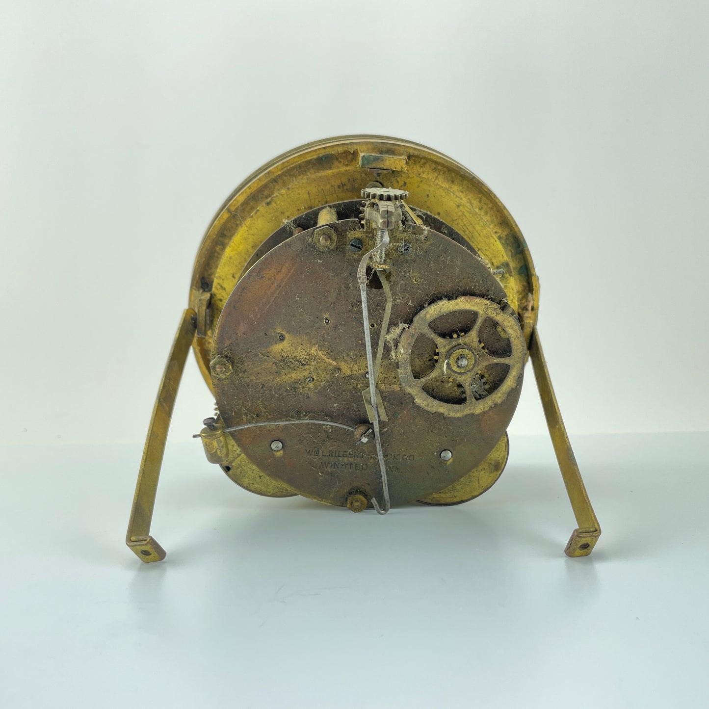 Lot 76- WM Gilbert Clock Co. Movement with Exposed Brocot Escapement