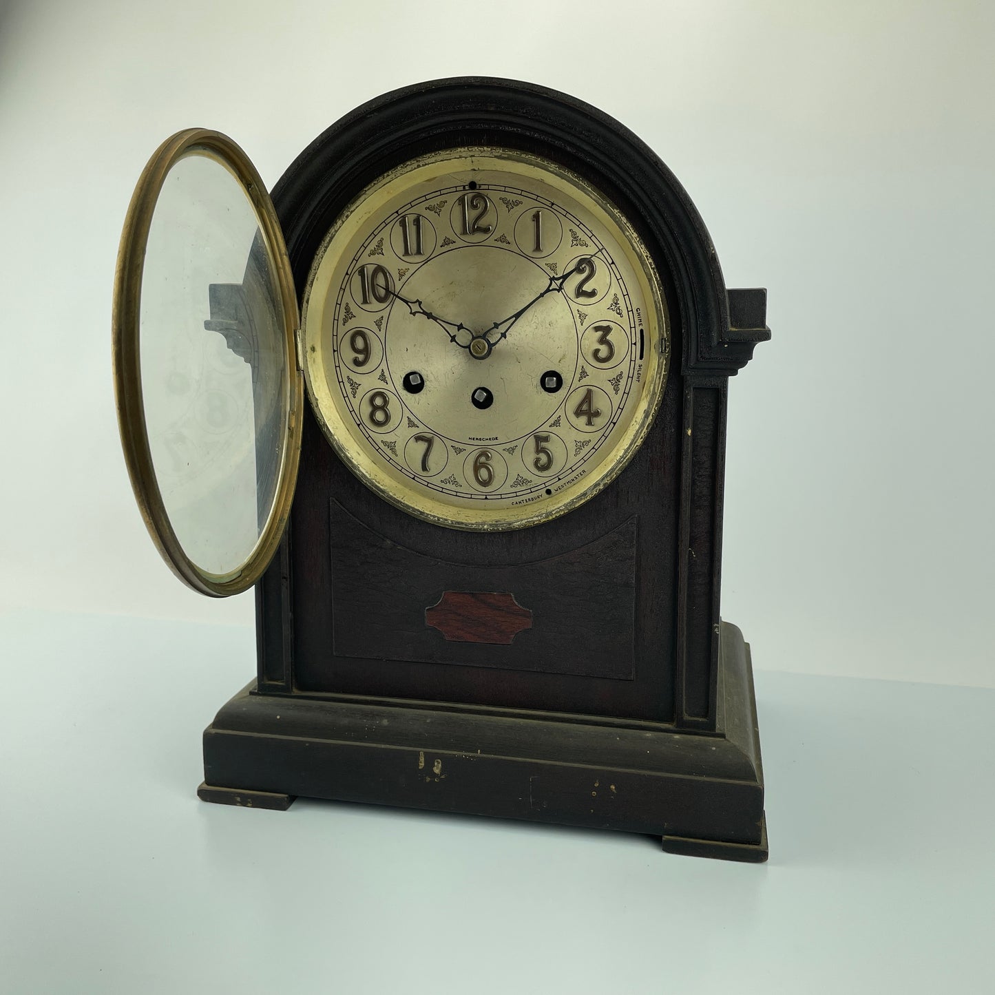 Lot 80- Herschede Gothic 8-Day Mantle Clock