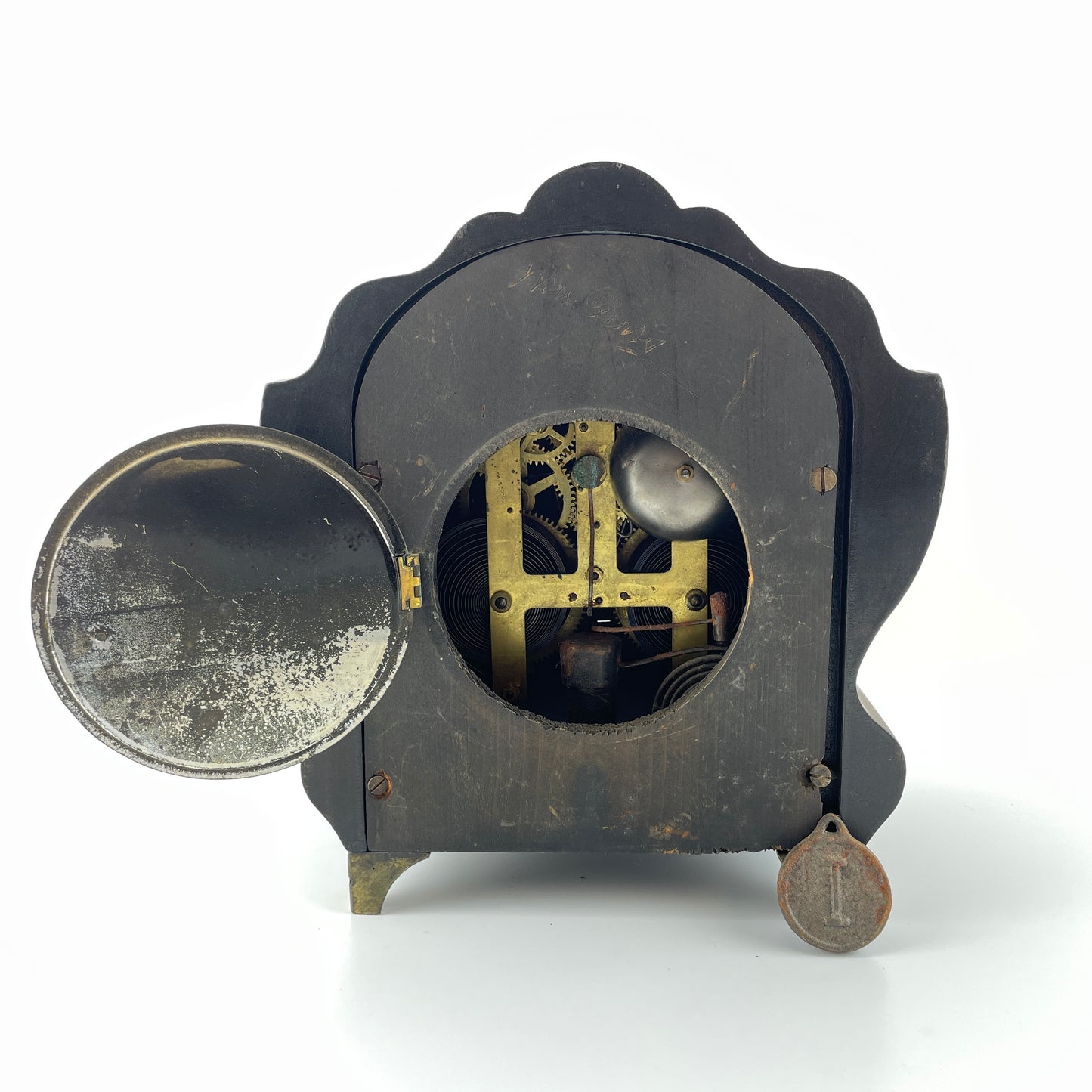 Lot 83- Ingraham 8-Day Time and Strike Mantle Clock