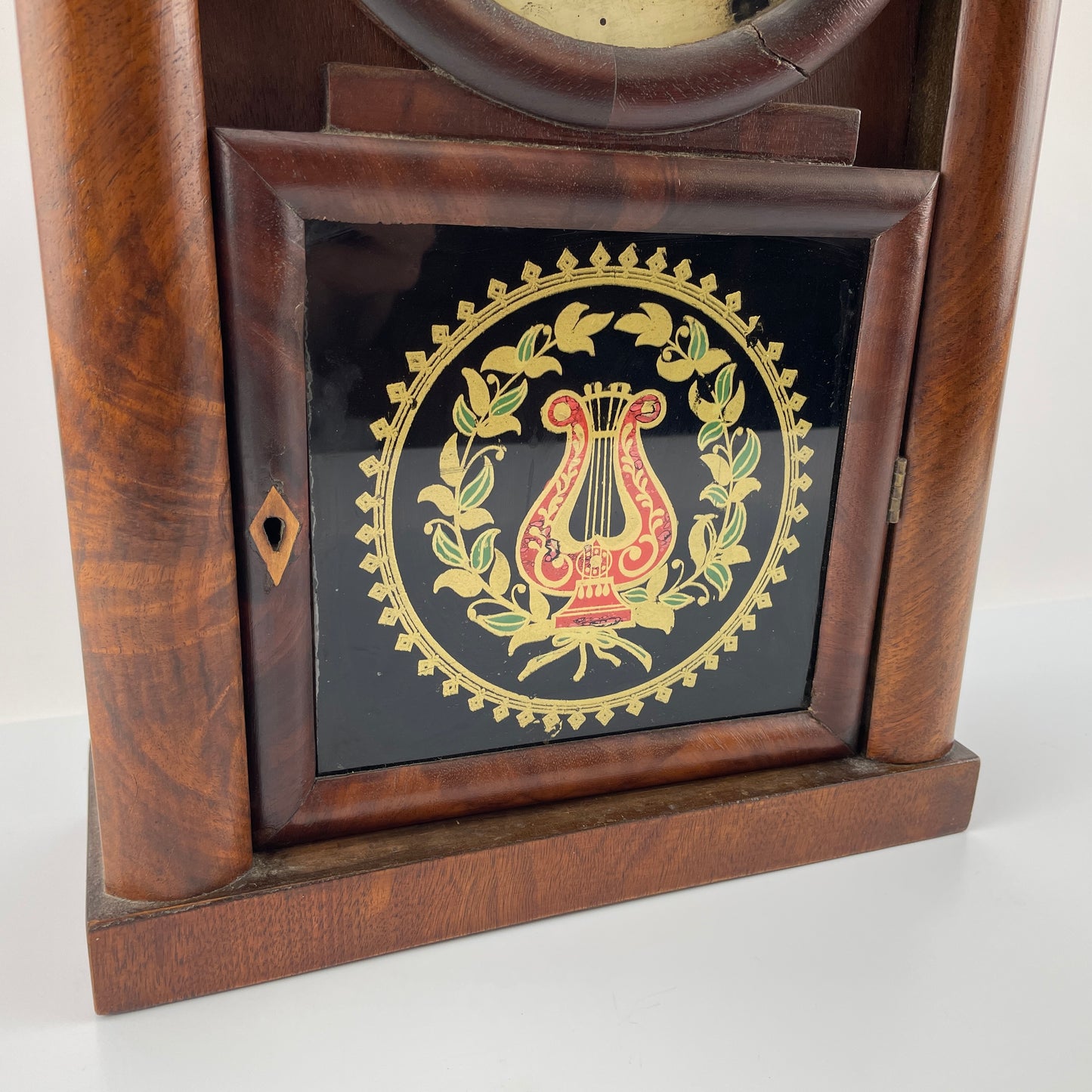 Lot 91- Brewster & Ingrahams Gothic Mantle Clock