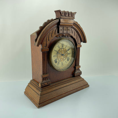 Lot 92- Ansonia 8-Day Time & Strike Mantle Clock