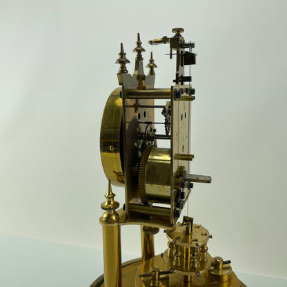 Lot 93- Gustav Becker 400-Day Clock Disk Pendulum
