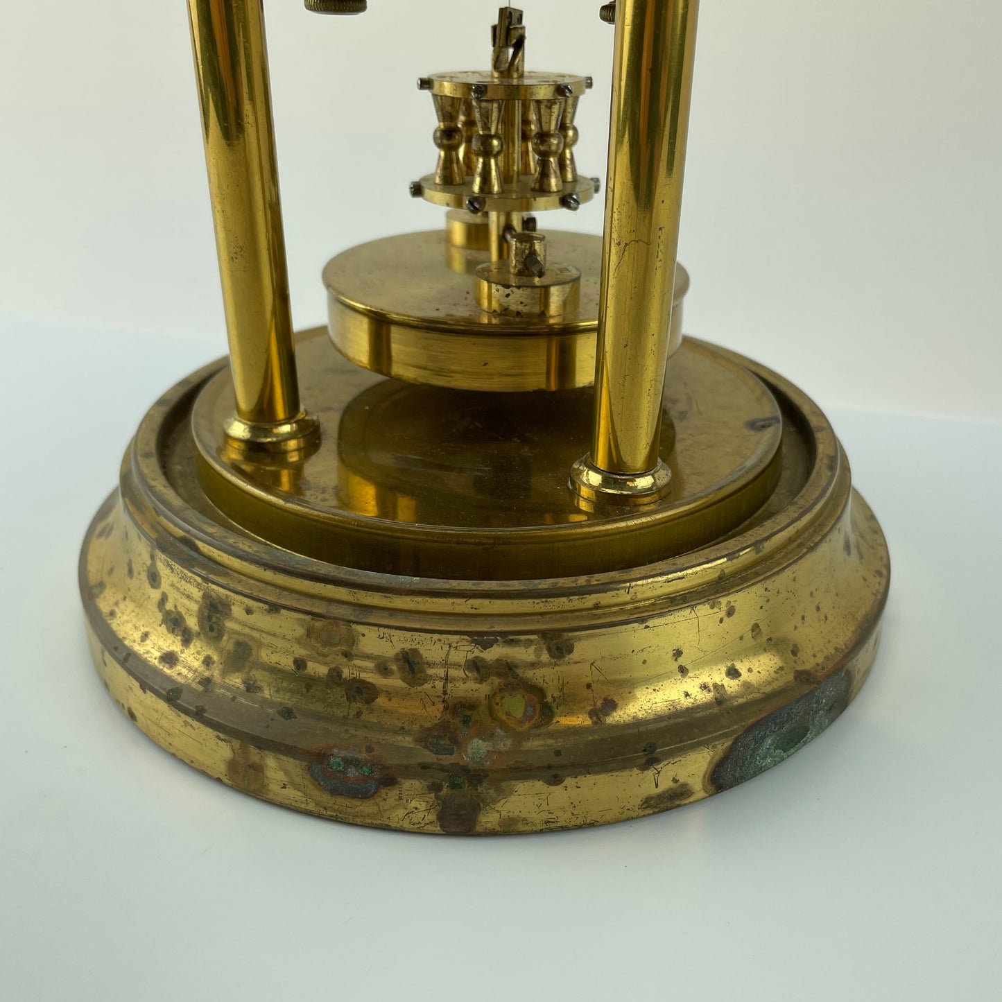 Lot 93- Gustav Becker 400-Day Clock Disk Pendulum