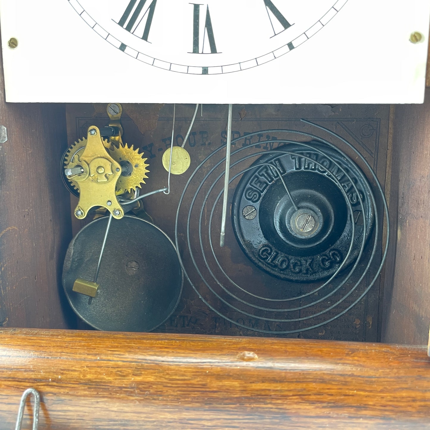 Lot 95- Seth Thomas 30-Hour Cottage Clock