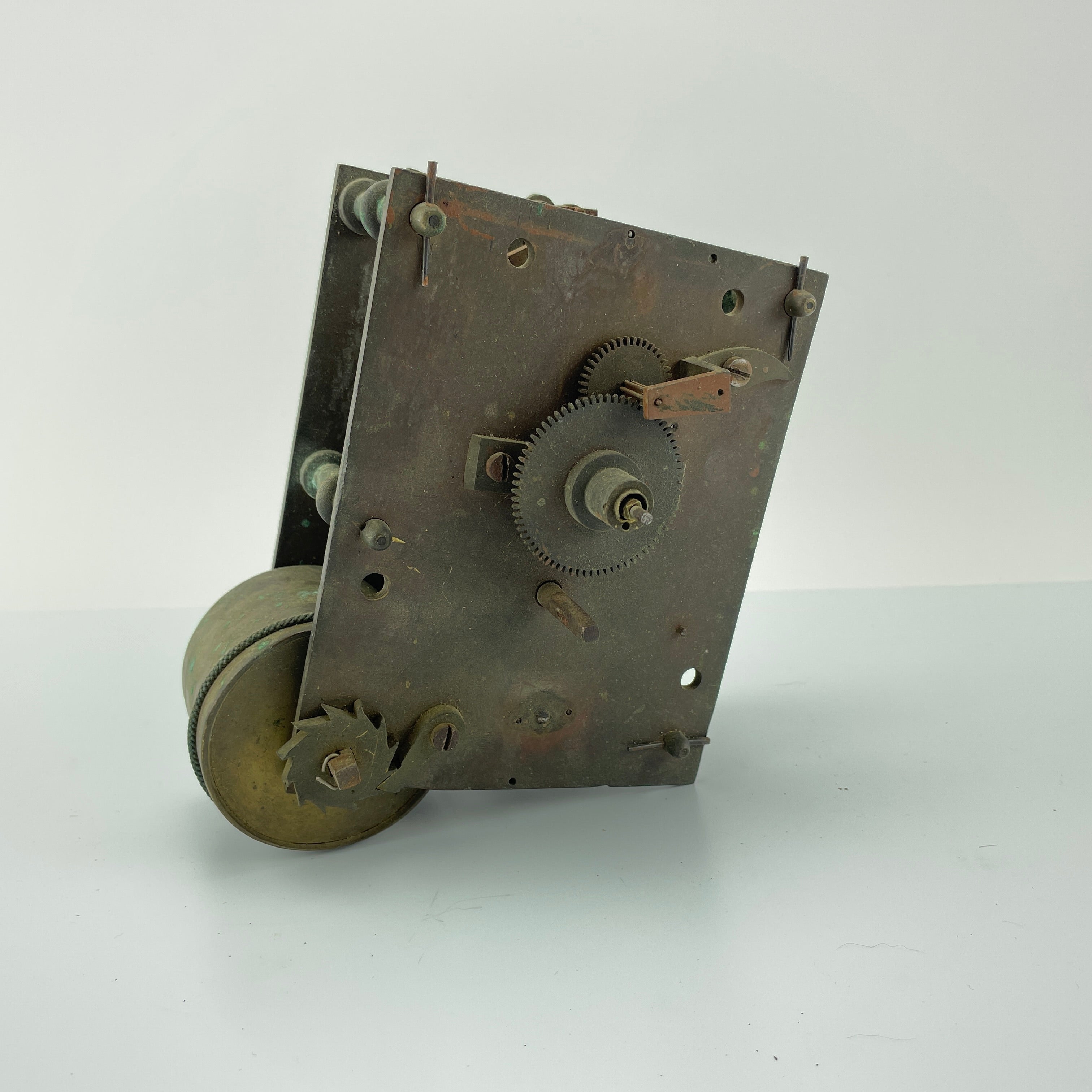 Lot 94- English Fuse Brass Clock Movement – watchpartsrus