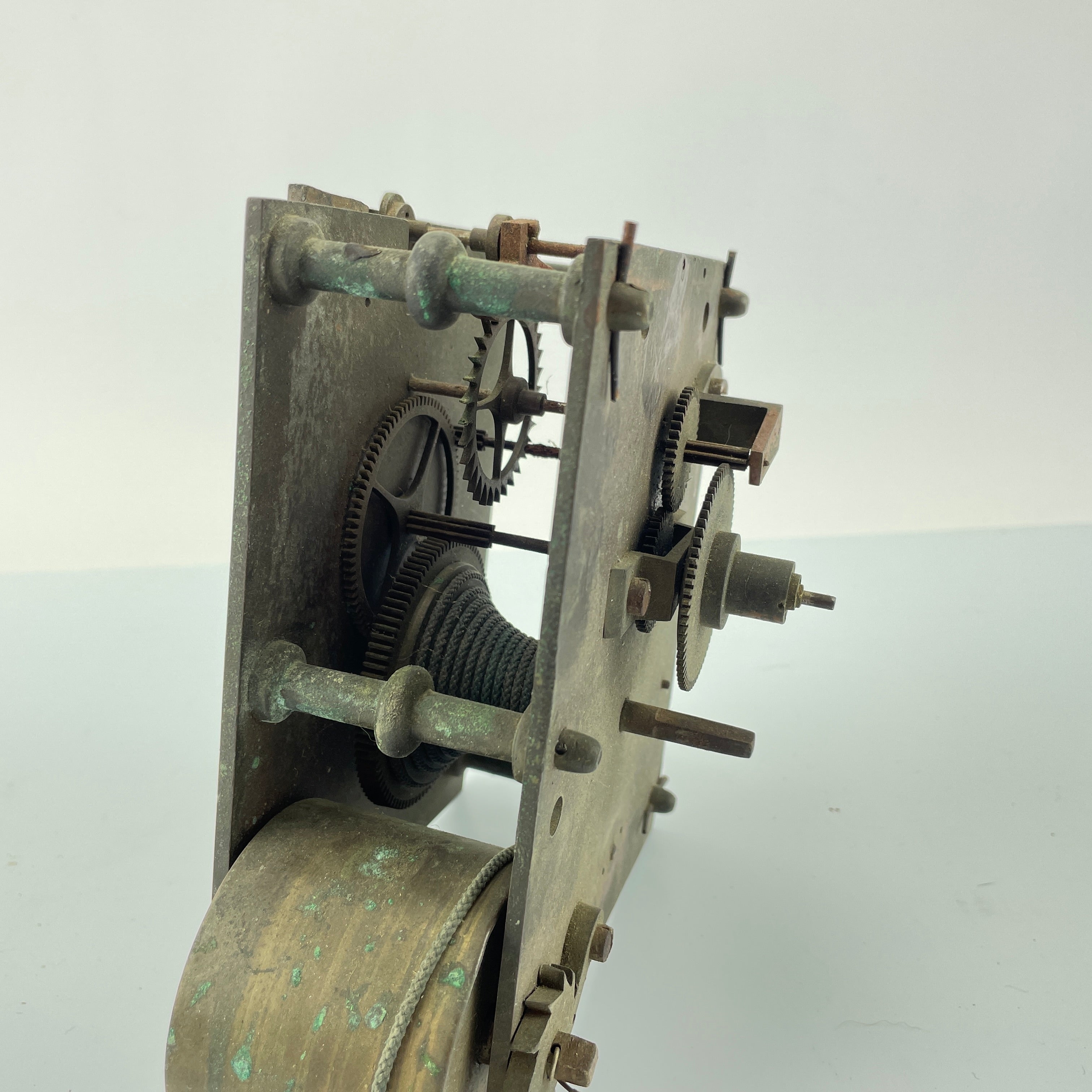 Lot 94- English Fuse Brass Clock Movement – watchpartsrus