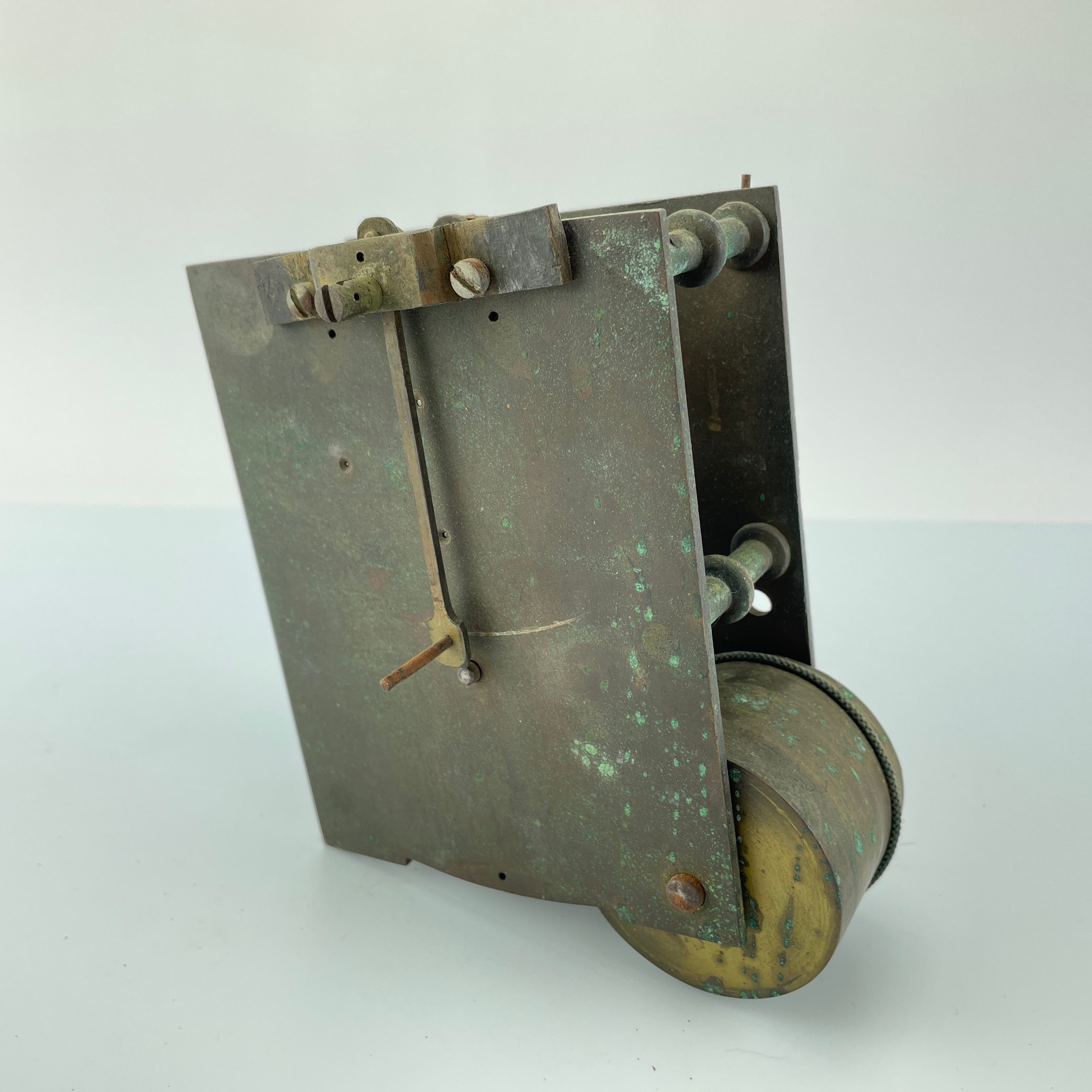 Lot 94- English Fuse Brass Clock Movement – watchpartsrus