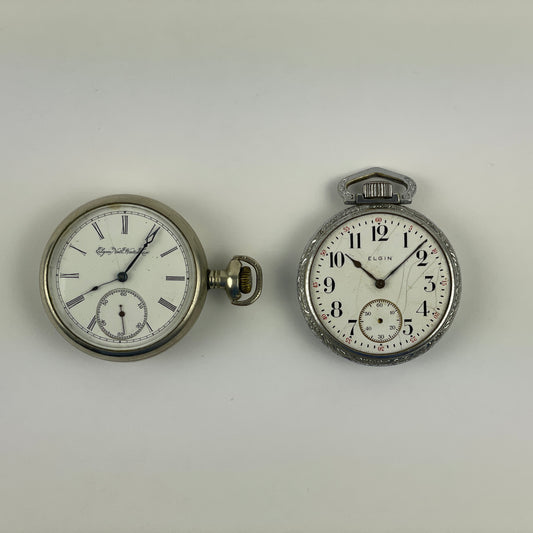 Lot 89- Elgin 16 Size Pocket Watches