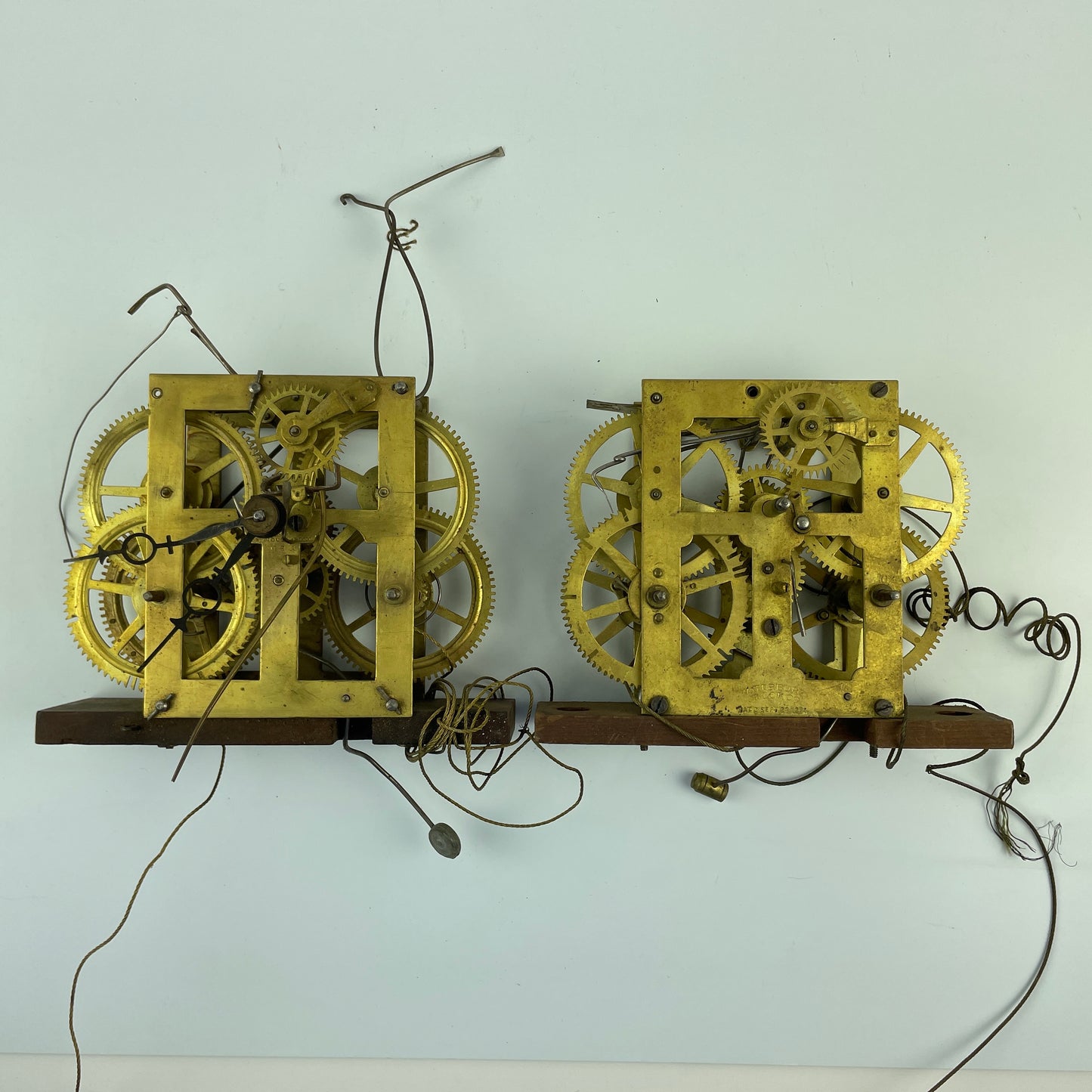 Lot 98- Ansonia & Seth Thomas Weight Driven Clock Movements