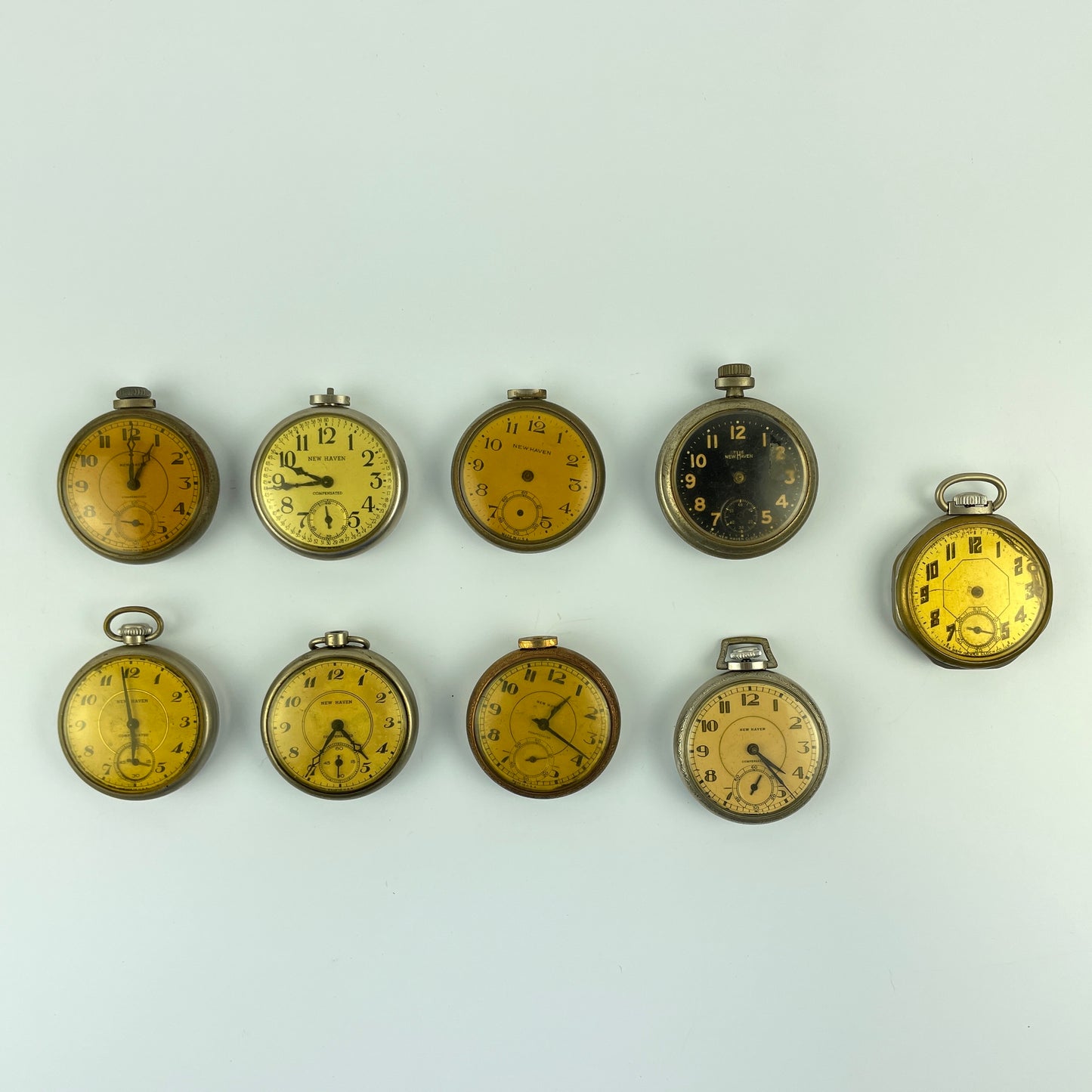 Lot 100- New Haven Dollar Pocket Watches