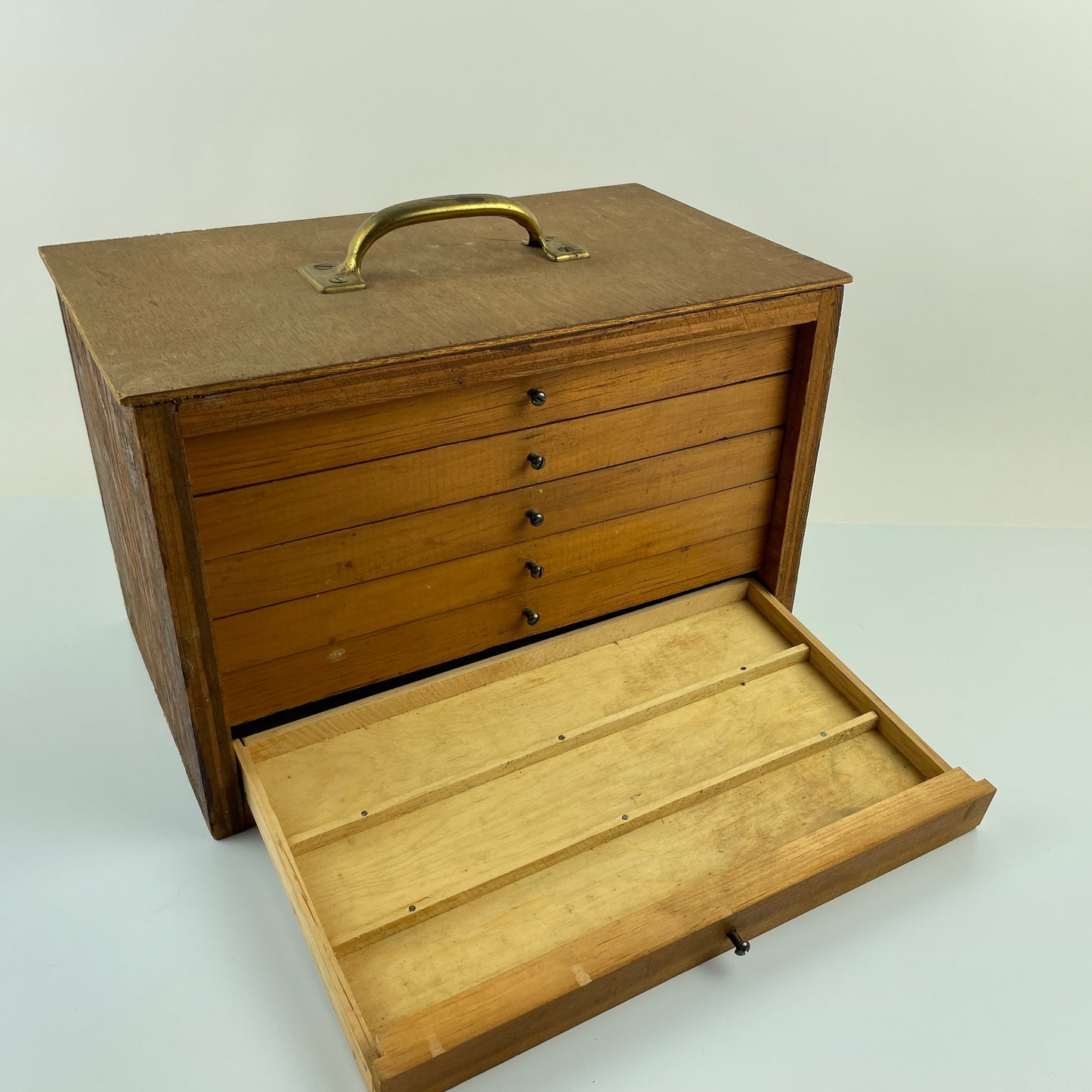 Lot 102- Watchmaker's Wooden Storage Toolboxes