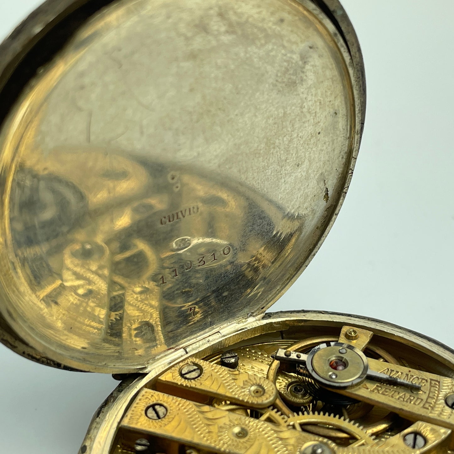 Lot 5- Swiss Coin Silver with Gold Bezel Pocket Watch