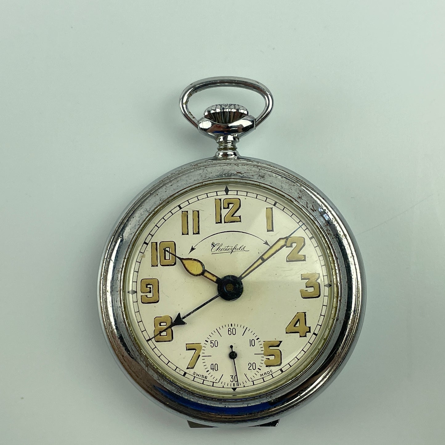 Lot 9- Swiss Travel Alarm Pocket Watch