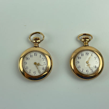 Lot 13- New England Watch Co. Ladies' YGF Lapel Watches