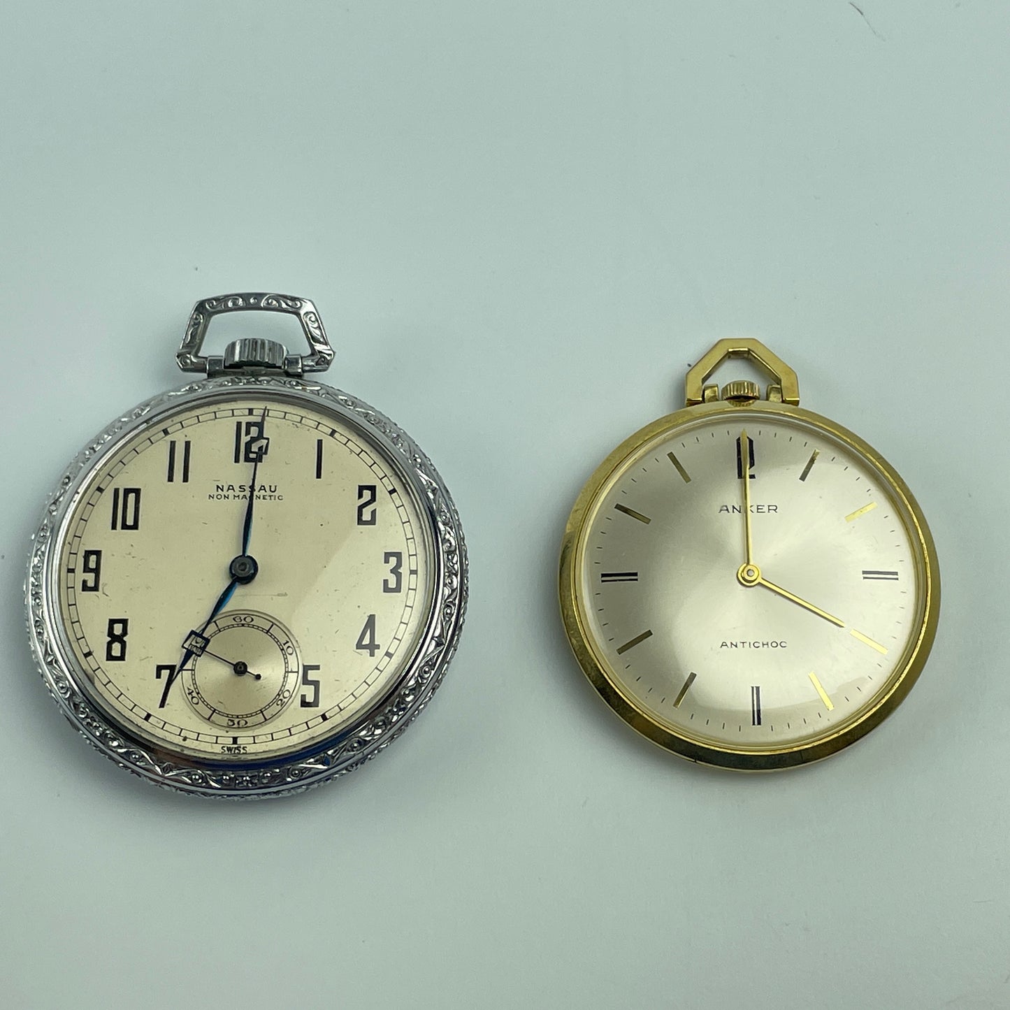 Lot 19- Pair of Swiss Pocket Watches