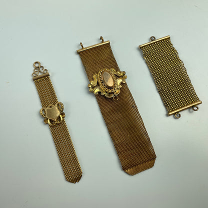 Lot 22- Pocket Watch Vest Ribbon Style YGF Fobs