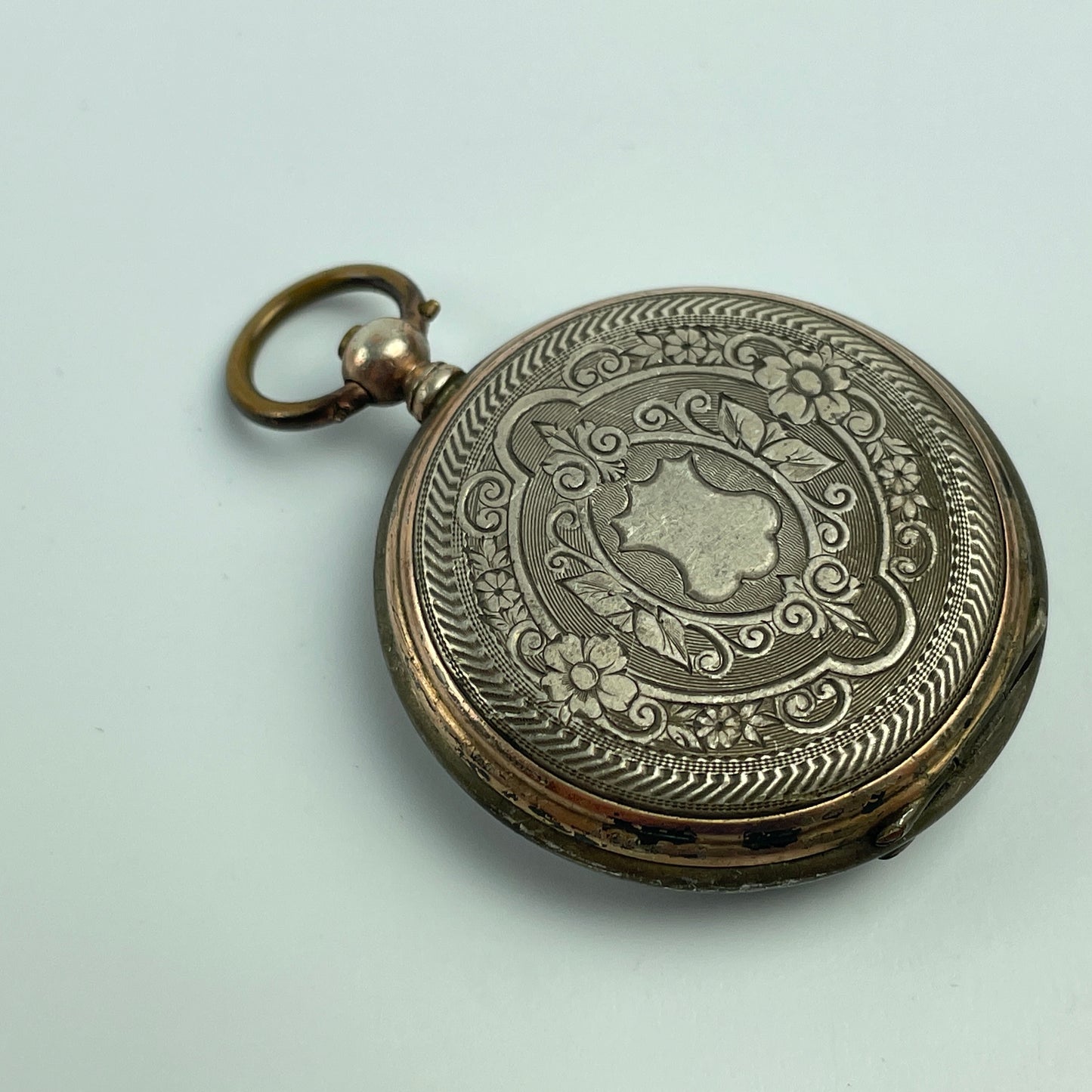 Lot 30- Swiss Vintage Mechanical Silver & Gold Lapel & Pocket Watch