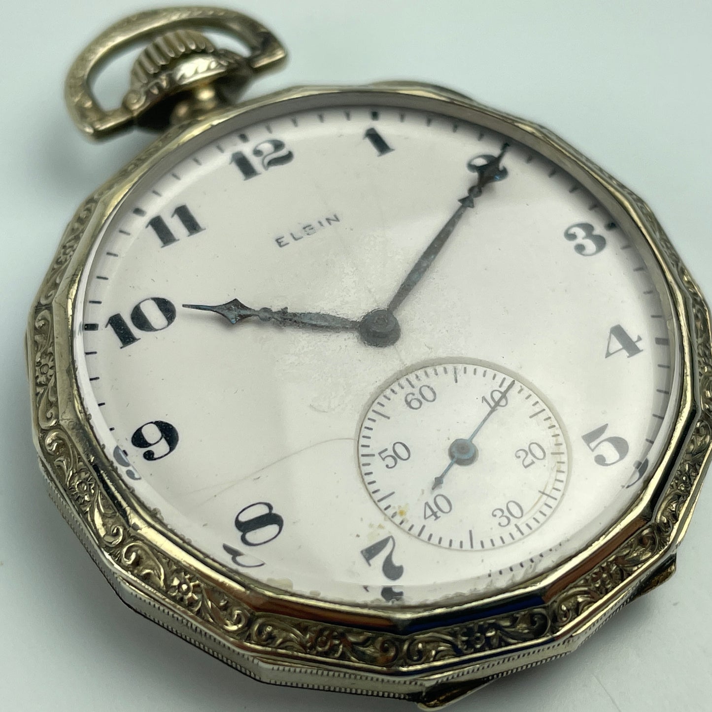 Lot 44- Elgin 12 Size 7 Jewel Pocket Watch