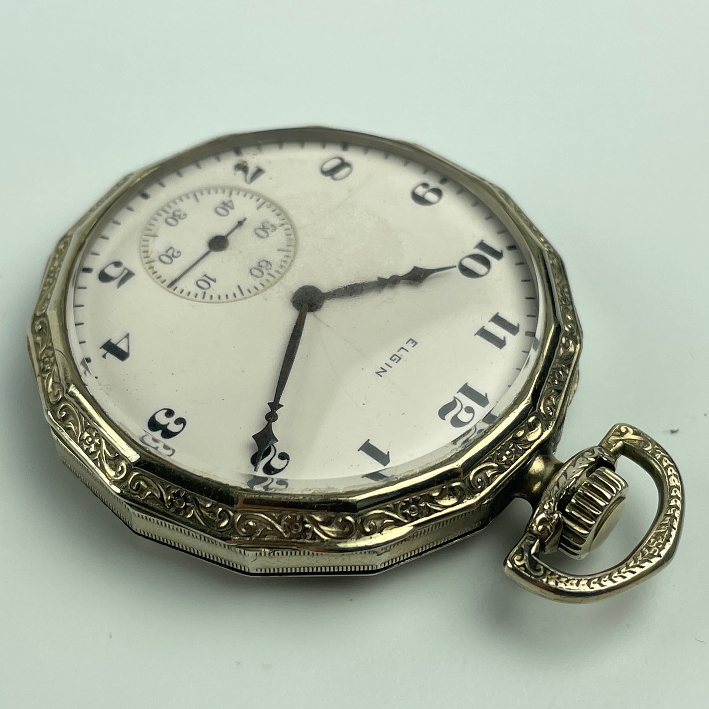 Lot 44- Elgin 12 Size 7 Jewel Pocket Watch