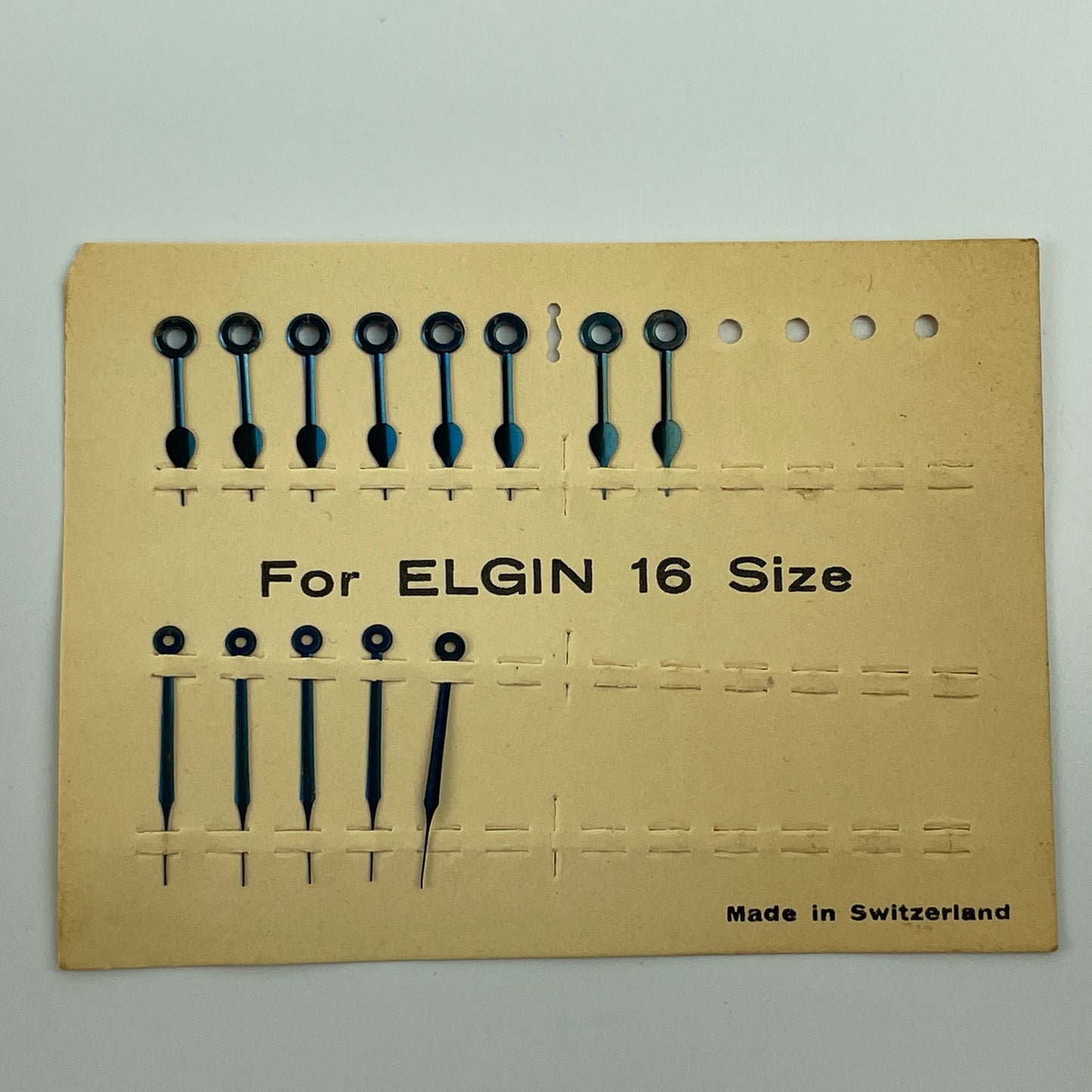 Lot 59- Elgin 16 Size Blued Railroad Pocket Watch Hands