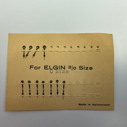 Lot 61-Elgin NOS Blued Pocket Watch Hands Assortment