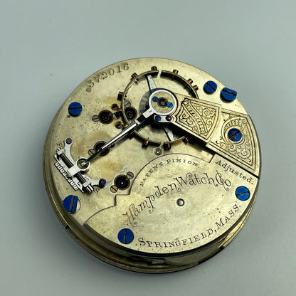 Lot 63- Hampden 18 Size 15 Jewel Pocket Watch Movement