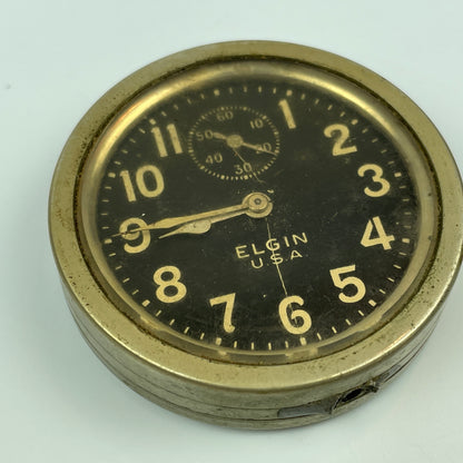 Lot 8- Elgin Car Clock & Swiss Travel Clock