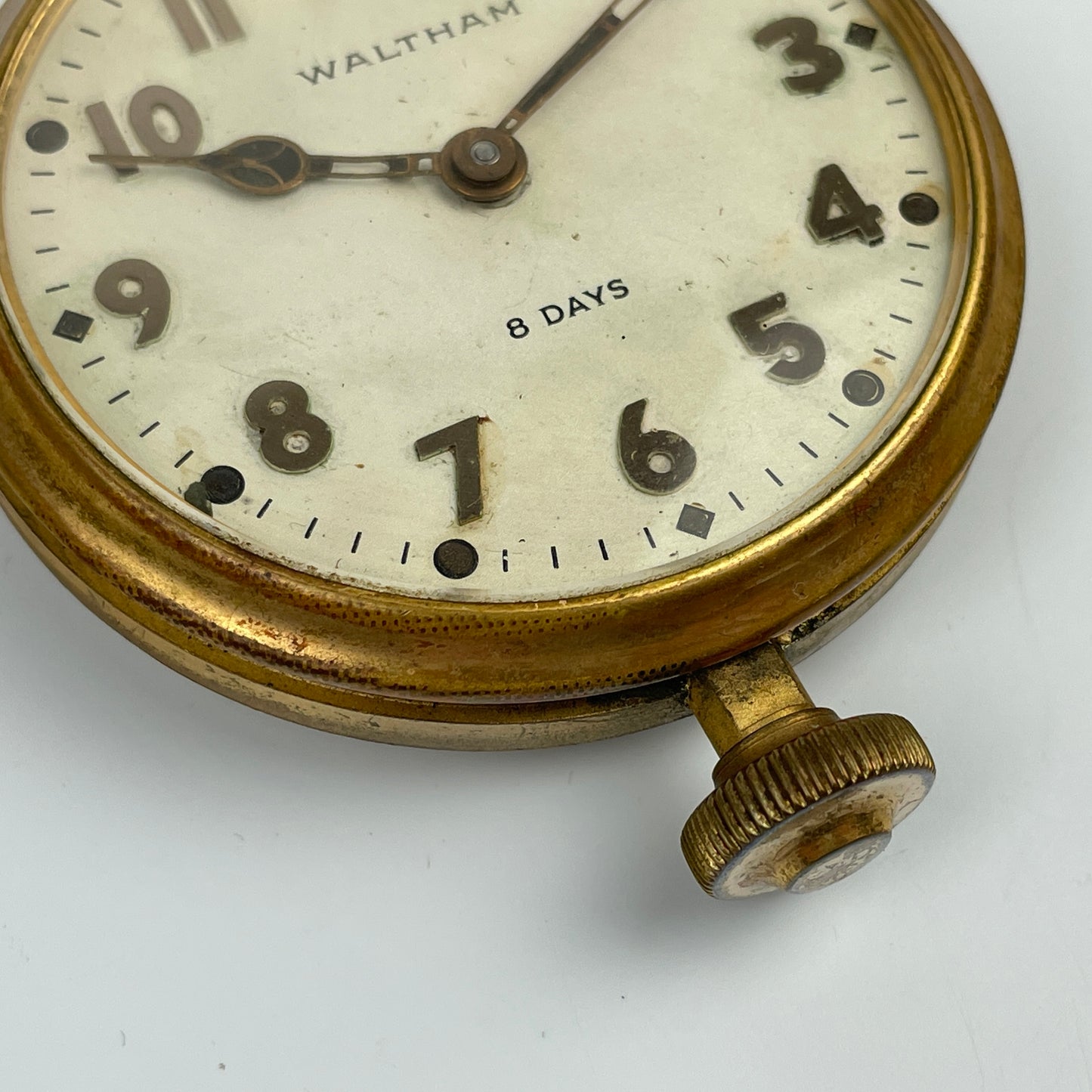 Lot 16- Waltham 8-Day Car Clock