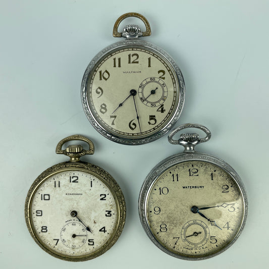 Lot 23- Waltham, New York Standard & Ingersoll Pocket Watches
