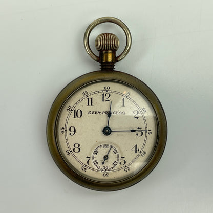 Lot 25- Three Swiss Non-Running Lapel & Pocket Watches