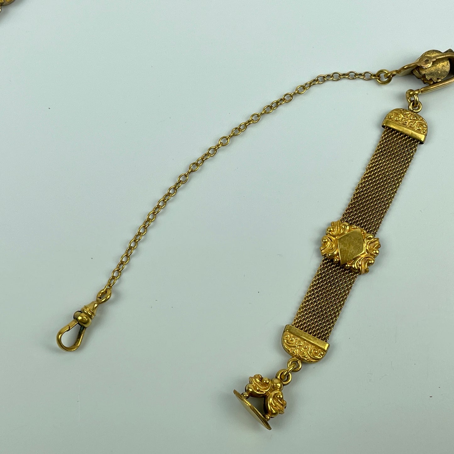 Lot 33- Three Ribbon Style Men's Vest Pocket Watch Chains