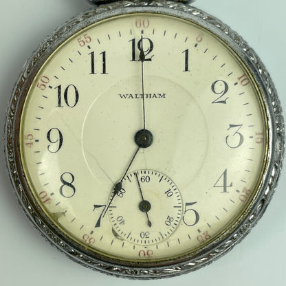 Lot 39- Waltham 16 Size Grade 625 17 Jewel Pocket Watch