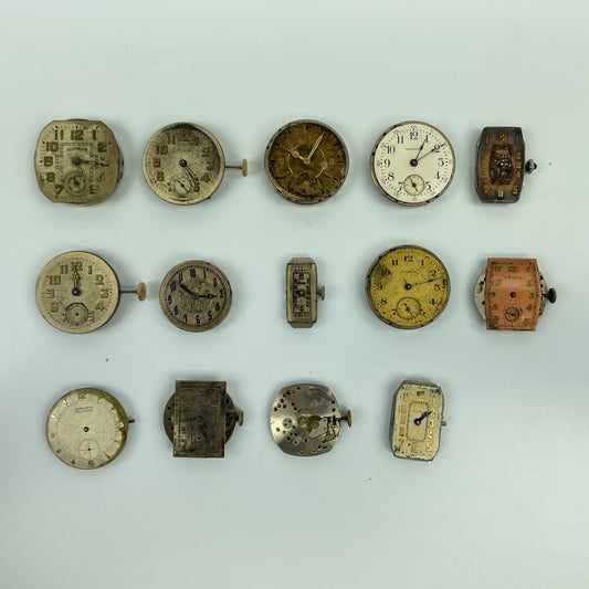 Lot 49- Swiss, Gruen & Waltham Wristwatch Movements