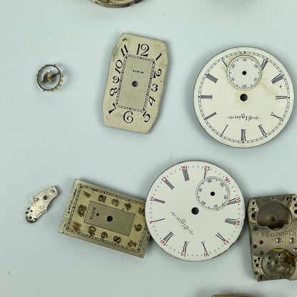 Lot 55- Elgin Ladies' & Men’s Vintage Mechanical Wristwatch Movements