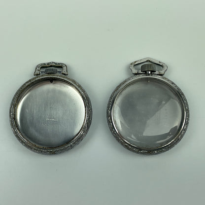Lot 71- Pair of American 16 Size Base Metal Pocket Watch Cases