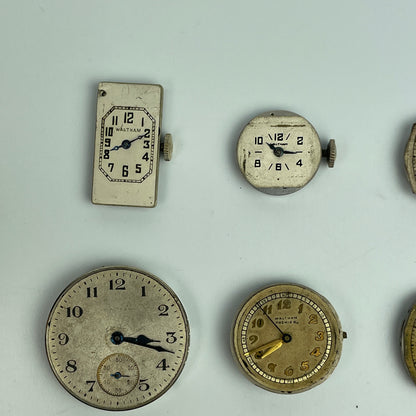 Lot 78- Waltham Men's & Ladies' Vintage Wristwatch Movements