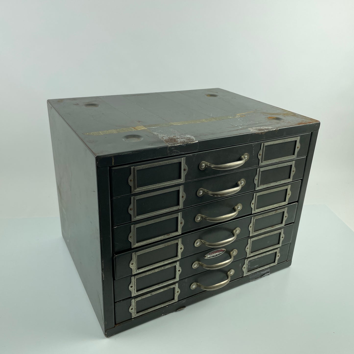 Lot 96- Neumade Metal Storage Cabinet 6-Drawer