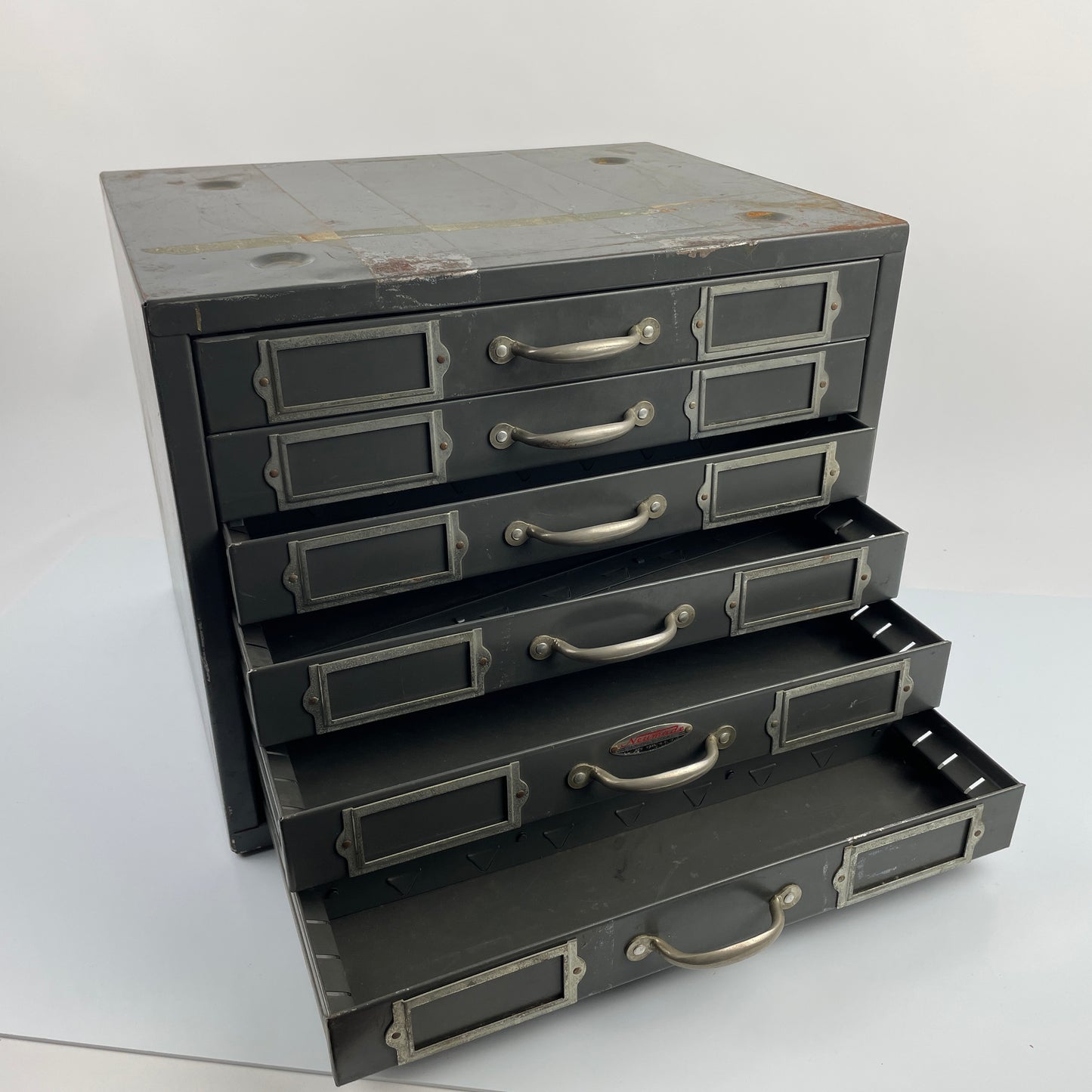 Lot 96- Neumade Metal Storage Cabinet 6-Drawer