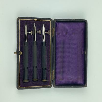 Lot 111- Three Swiss Jeweling Tools, Boxed